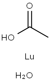 乙酸镥(III) 结构式
