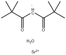 Bis(2,2,6,6-tetramethyl-3,5-heptanedionato)strontium hydrate [Sr(TMHD)2 Struktur