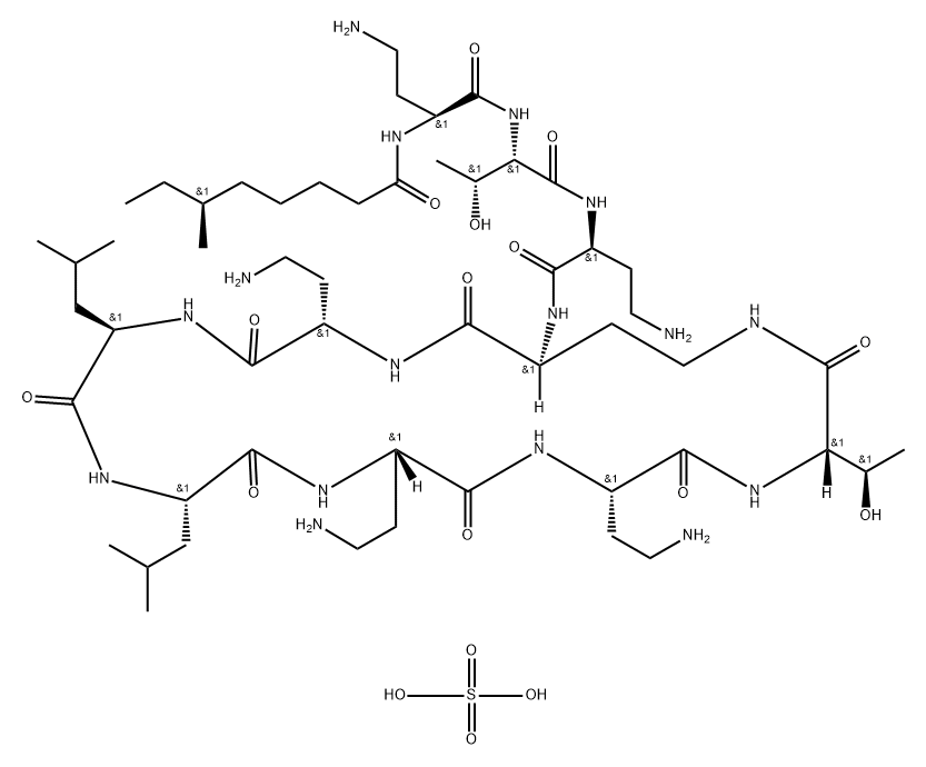 COLISTIN A SULFATE,207990-63-4,结构式