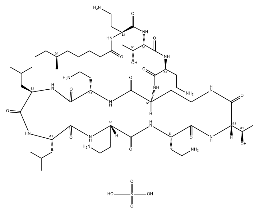 COLISTIN A SULFATE 结构式