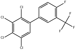 2,3,4,5-Tetrachloro-4'-fluoro-3'-(trifluoromethyl)-1,1'-biphenyl 结构式