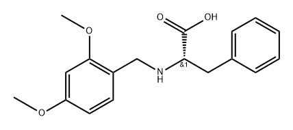 (S)-2-((2,5-dimethoxybenzyl)amino)-2-phenylacetic acid Struktur