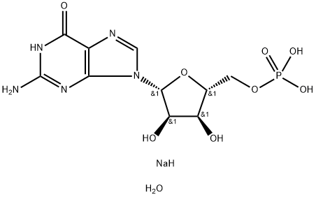 5'-Guanylic acid, sodium salt, hydrate (1:2:7) Struktur