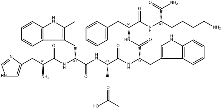 Hexarelin acetate Struktur