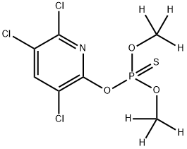 Chlorpyrifos-methyl D6 (dimethyl D6) Struktur