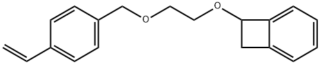 7-[2-[(4-ethenylphenyl)methoxy]ethoxy] bicyclo[4.2.0]octa-1,3,5-triene Struktur