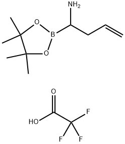 1,3,2-Dioxaborolane-2-methanamine, 4,4,5,5-tetramethyl-α-2-propen-1-yl-, 2,2,2-trifluoroacetate (1:1) Struktur