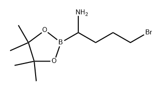 1,3,2-Dioxaborolane-2-methanamine, α-(3-bromopropyl)-4,4,5,5-tetramethyl- Structure