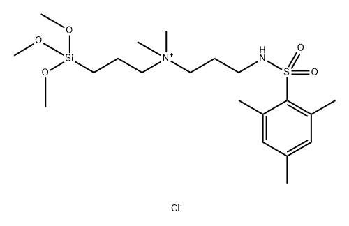 1-PROPANAMINIUM, N,N-DIMETHYL-N-[3-(TRIMETHOXYSILYL)PROPYL]-3-[[(2,4,6-TRIMETHYLPHENYL)SULFONYL]AMIN 结构式