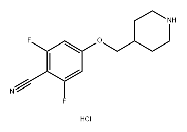 2,6-difluoro-4-(piperidin-4-ylmethoxy)benzonitrile hydrochloride(WXFC0663S1) Structure