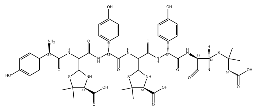 Amoxicillin Trimer Impurity Structure