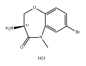 2089054-13-5 1,5-Benzoxazepin-4(5H)-one, 3-amino-7-bromo-2,3-dihydro-5-methyl-, hydrochloride (1:1), (3S)-
