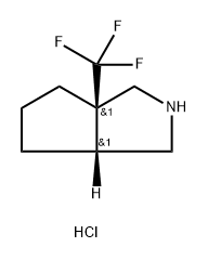 RAC-(3AR,6AR)-3A-(TRIFLUOROMETHYL)-OCTAHYDROCYCLOPENTA[C]PYRROLE HYDROCHLORIDE,2089246-54-6,结构式