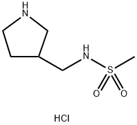 N-[(pyrrolidin-3-yl)methyl]methanesulfonamide hydrochloride 结构式