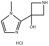 3-(1-METHYL-1H-IMIDAZOL-2-YL)AZETIDIN-3-OL DIHYDROCHLORIDE 结构式