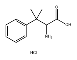 2-氨基-3-甲基-3-苯丁酸盐酸盐 结构式