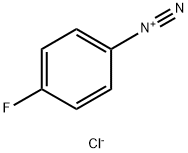 Benzenediazonium, 4-fluoro-, chloride (1:1) Structure