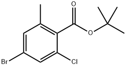 tert-butyl 4-bromo-2-chloro-6-methylbenzoate Struktur