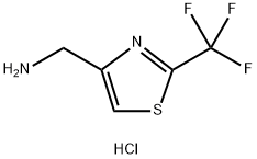 (2-(三氟甲基)噻唑-4-基)甲胺盐酸盐 结构式