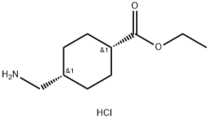 Cyclohexanecarboxylic acid, 4-(aminomethyl)-, ethyl ester, hydrochloride (1:1), cis-,2089325-40-4,结构式