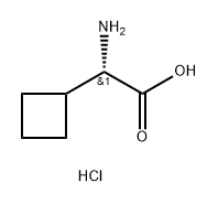 (S)-2-氨基-2-环丁基乙酸盐酸盐,2089388-73-6,结构式