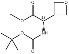 3-Oxetaneacetic acid, α-[[(1,1-dimethylethoxy)carbonyl]amino]-, methyl ester, (αS)-|(2S)-2-(叔丁氧羰基氨基)-2-(氧杂环丁-3-基)乙酸甲酯