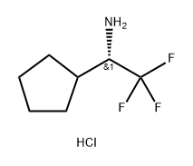 Cyclopentanemethanamine, α-(trifluoromethyl)-, hydrochloride (1:1), (αS)- Structure