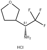 3-Furanmethanamine, tetrahydro-α-(trifluoromethyl)-, hydrochloride (1:1), (αR)- Structure