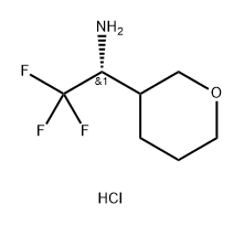 2H-Pyran-3-methanamine, tetrahydro-α-(trifluoromethyl)-, hydrochloride (1:1), (α… Structure
