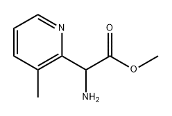 methyl 2-amino-2-(3-methylpyridin-2-yl)acetate Struktur