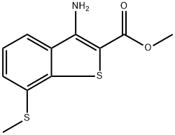 Methyl 3-amino-7-(methylthio)benzo[b]thiophene-2-carboxylate Structure