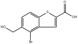 2089849-68-1 4-Bromo-5-hydroxymethyl-benzo[b]thiophene-2-carboxylic acid