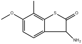 Benzo[b]thiophen-2(3H)-one, 3-amino-6-methoxy-7-methyl- Structure