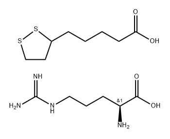 R-LIPOIC ACID L-ARGININE, 20902-54-9, 结构式