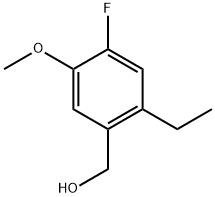 2-Ethyl-4-fluoro-5-methoxybenzenemethanol 化学構造式