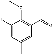 3-Iodo-2-methoxy-5-methylbenzaldehyde Struktur