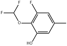 2-(difluoromethoxy)-3-fluoro-5-methylphenol Structure