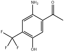 1-(2-氨基-5-羟基-4-(三氟甲基)苯基)乙-1-酮,2090504-72-4,结构式