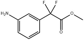Benzeneacetic acid, 3-amino-α,α-difluoro-, methyl ester 化学構造式