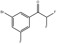 1-(3-Bromo-5-fluorophenyl)-2,2-difluoroethanone 化学構造式