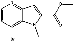 methyl 7-bromo-1-methyl-1H-pyrrolo[3,2-b]pyridine-2-carboxylate 结构式