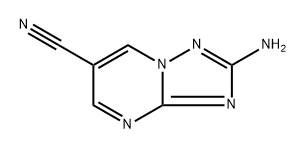 2-amino-[1,2,4]triazolo[1,5-a]pyrimidine-6-carbonitrile 结构式