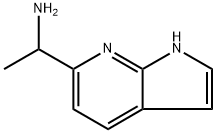 1H-Pyrrolo[2,3-b]pyridine-6-methanamine, α-methyl- 化学構造式