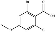 2-Bromo-6-chloro-4-methoxybenzoic acid Structure