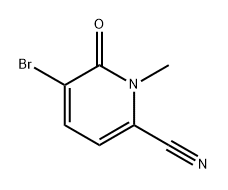 5-Bromo-1-methyl-6-oxo-1,6-dihydropyridine-2-carbonitrile Structure