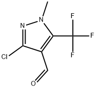 3-Chloro-1-methyl-5-(trifluoromethyl)-1H-pyrazol-4-carbaldehyde,2090847-13-3,结构式