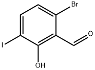 6-Bromo-2-hydroxy-3-iodobenzaldehyde Struktur