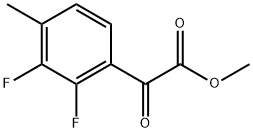 Methyl 2,3-difluoro-4-methyl-α-oxobenzeneacetate Structure