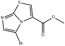methyl 5-bromoimidazo[2,1-b]thiazole-3-carboxylate Struktur