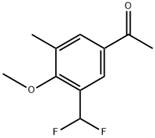 1-(3-(difluoromethyl)-4-methoxy-5-methylphenyl)ethanone Structure